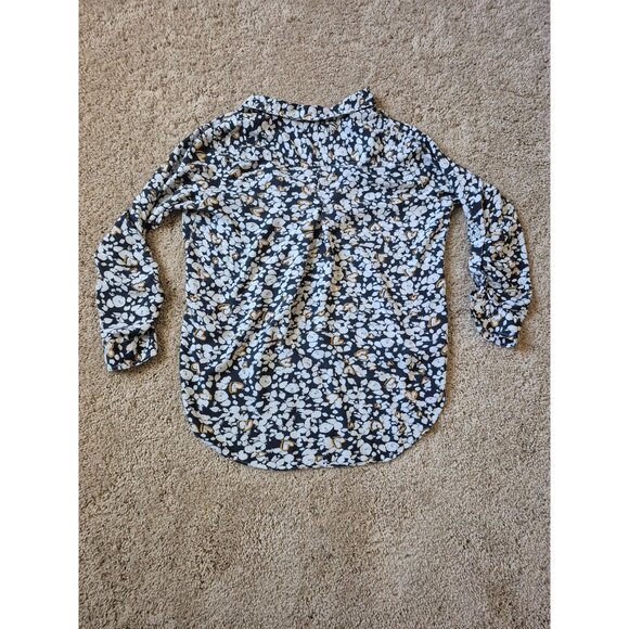 Velvet Heart Women's Size M Button Down Long Sleeve Shirt Floral Business - Picture 5 of 5